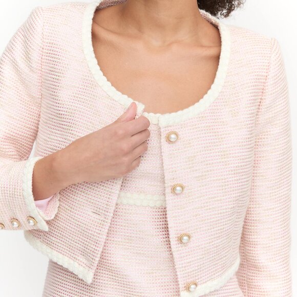 Hill House Pink and Cream Mini Dress - Picture 3 of 3